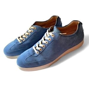 Royal Albartross Sanderson Mens Casual Spikeless Golf Shoe NWOT Sz 12 Blue Suede